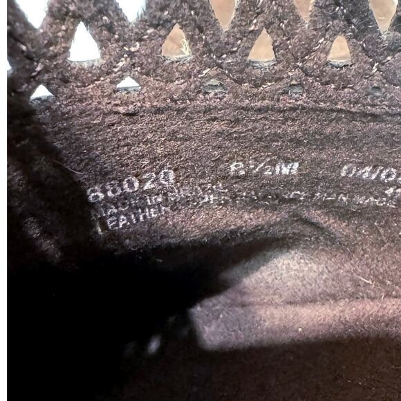 Clarks Women’s Brigit Brown Leather Mules Clogs Slip On Cutout Detail Size 8.5 M - Picture 12 of 12